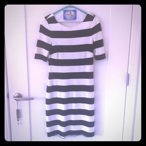 Banana Republic Black and White Stripe Dress